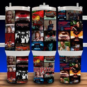 40oz Christine 80s Killer Car Horror Movie Cup Mug Tumbler